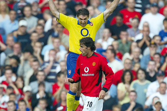 Martin Keown og Ruud van Nistelrooy hadde lite til overs for hverandre.
